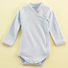 0-3 mos. Lt. Blue Sidesnap Onepiece
